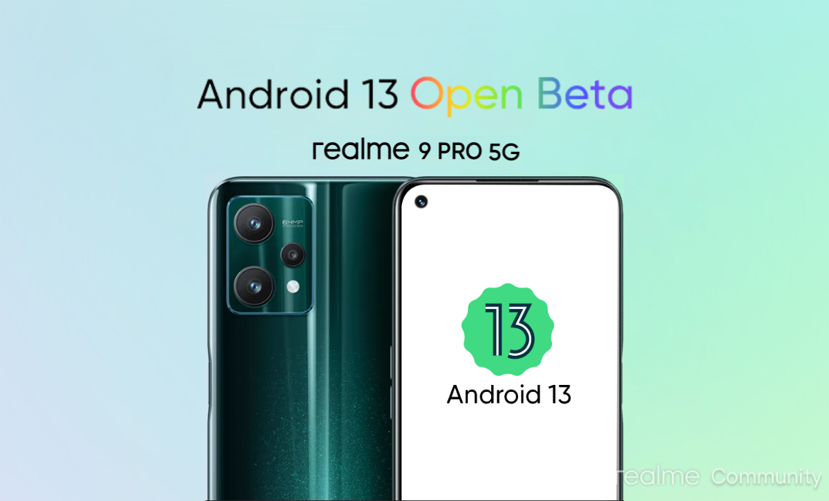 Nyílt béta programban az Android 13 a Realme 9 Pro szériához