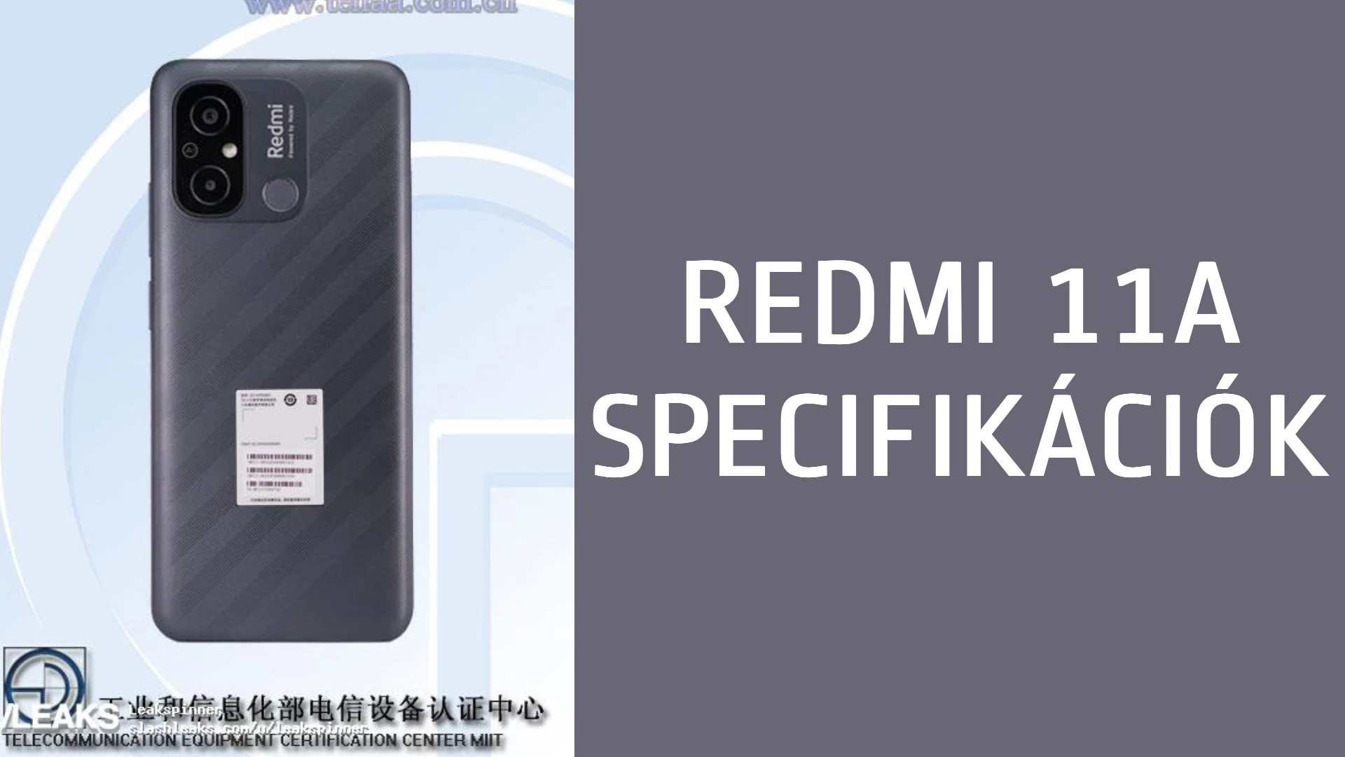 Kiszivárogtak a Redmi 11A specifikációi