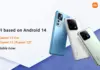 Három Xiaomi frissült máris Android 14-re