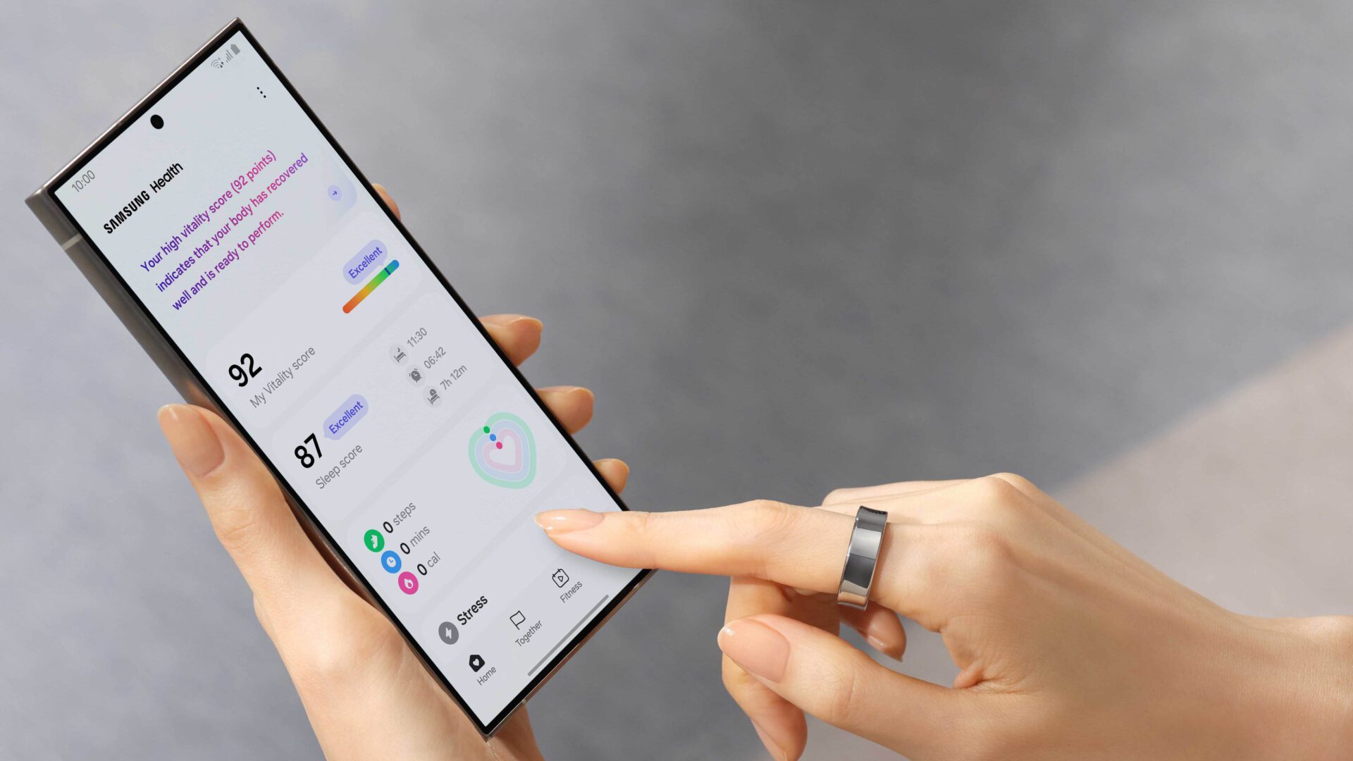 Hivatalos a Samsung Galaxy Ring - a Galaxy Health alkalmazás