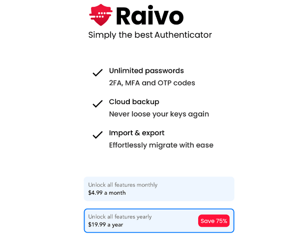 All my binary codes have been deleted. Ravio OTP Update - Backup is now a paid feature